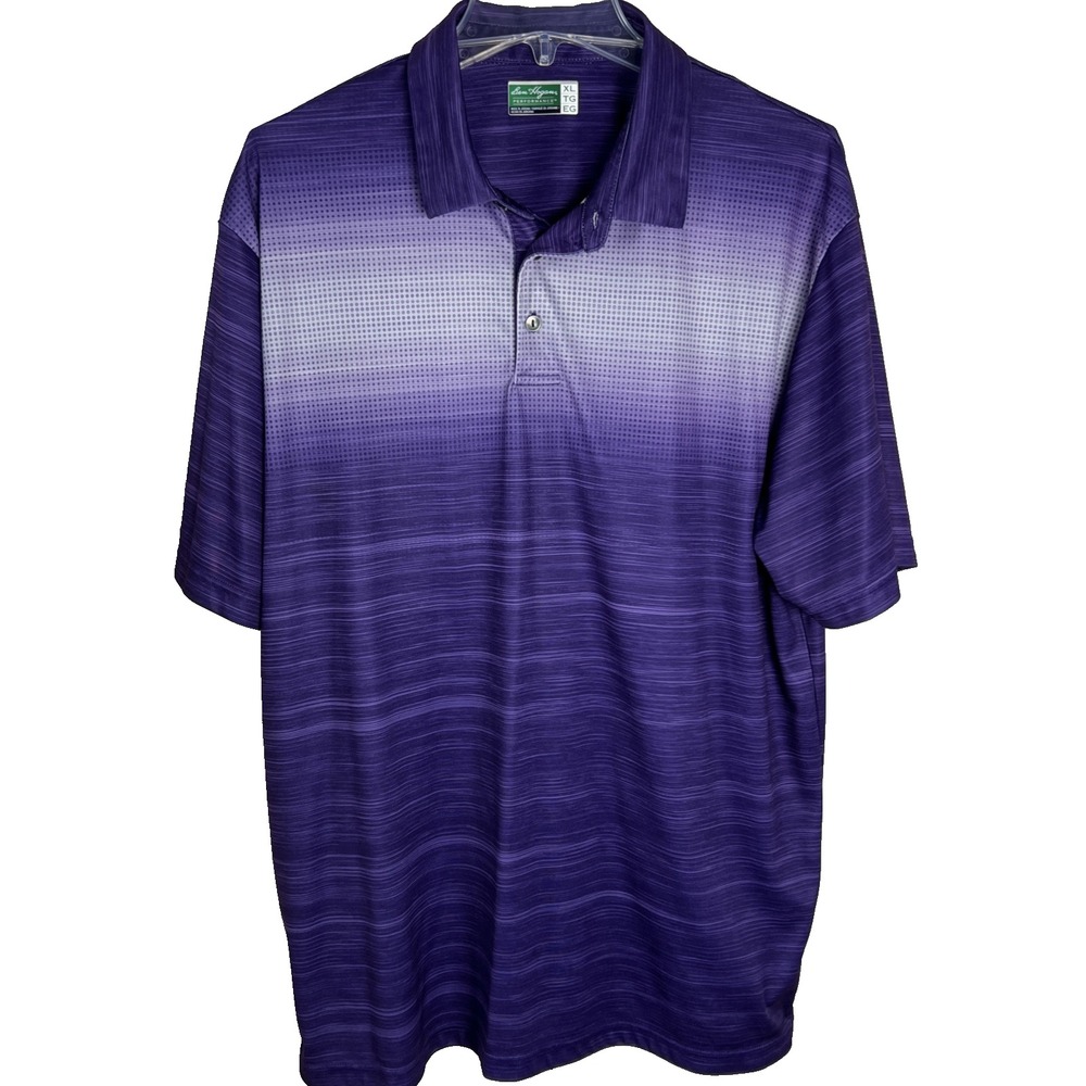 Ben Hogan‎ Mens Performance Shirt Size XL Golf Polo Purple Athletic Wear A49